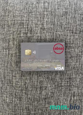 Seychelles Absa bank Seychelles visa obciążyć card wygląd fotograficzny skan PSD + zdjęcie